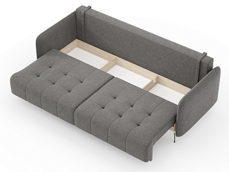 Валериан диван трёхместный прямой Стальной, ткань RICO FLEX 9292 - Диваны - МебельМедведь